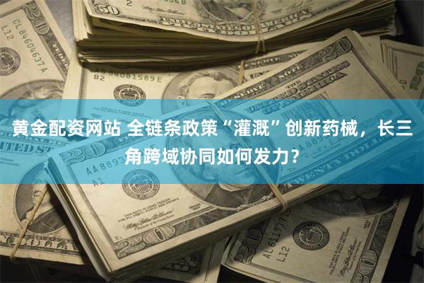 黄金配资网站 全链条政策“灌溉”创新药械，长三角跨域协同如何发力？