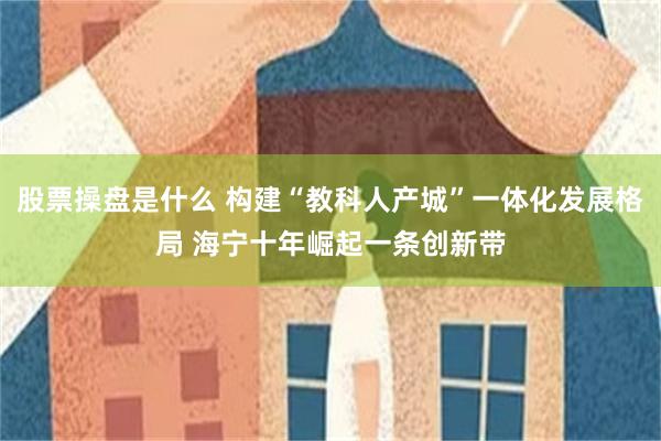 股票操盘是什么 构建“教科人产城”一体化发展格局 海宁十年崛起一条创新带
