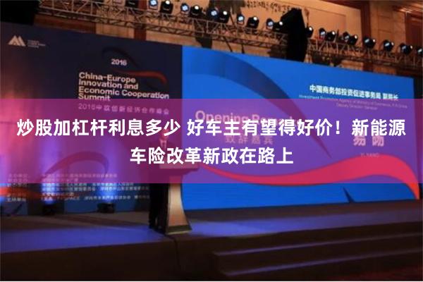 炒股加杠杆利息多少 好车主有望得好价！新能源车险改革新政在路上