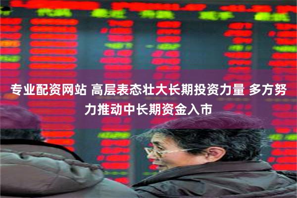 专业配资网站 高层表态壮大长期投资力量 多方努力推动中长期资金入市