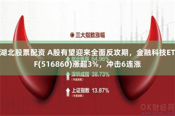 湖北股票配资 A股有望迎来全面反攻期，金融科技ETF(516860)涨超3%，冲击6连涨