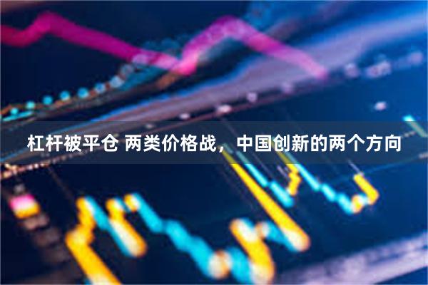 杠杆被平仓 两类价格战，中国创新的两个方向