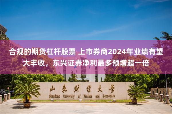 合规的期货杠杆股票 上市券商2024年业绩有望大丰收，东兴证券净利最多预增超一倍