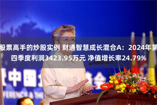 股票高手的炒股实例 财通智慧成长混合A：2024年第四季度利润3423.95万元 净值增长率24.79%