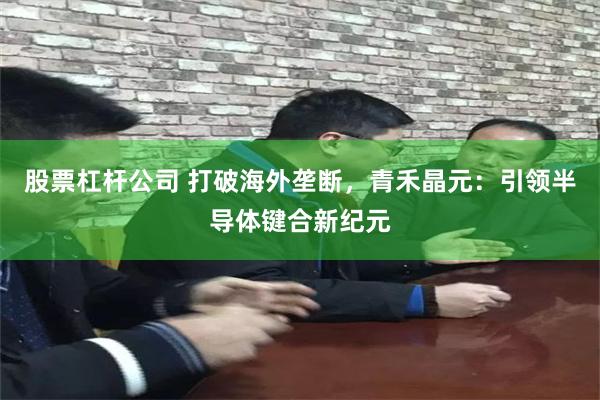 股票杠杆公司 打破海外垄断，青禾晶元：引领半导体键合新纪元