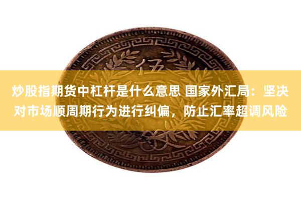 炒股指期货中杠杆是什么意思 国家外汇局：坚决对市场顺周期行为进行纠偏，防止汇率超调风险