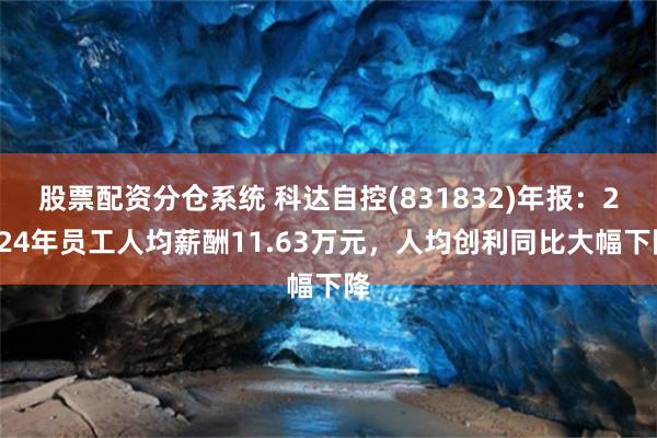 股票配资分仓系统 科达自控(831832)年报：2024年员工人均薪酬11.63万元，人均创利同比大幅下降