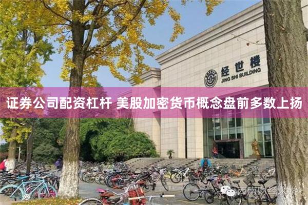 证券公司配资杠杆 美股加密货币概念盘前多数上扬