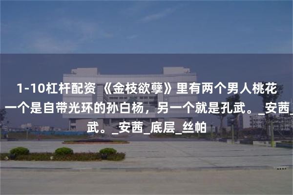 1-10杠杆配资 《金枝欲孽》里有两个男人桃花运特别旺，一个是自带光环的孙白杨，另一个就是孔武。_安茜_底层_丝帕