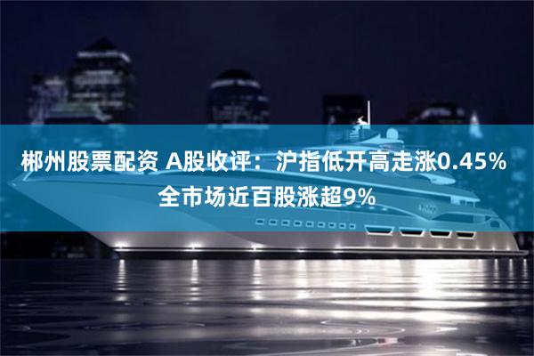 郴州股票配资 A股收评：沪指低开高走涨0.45% 全市场近百股涨超9%