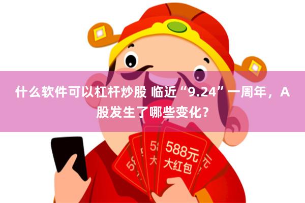 什么软件可以杠杆炒股 临近“9.24”一周年，A股发生了哪些变化？
